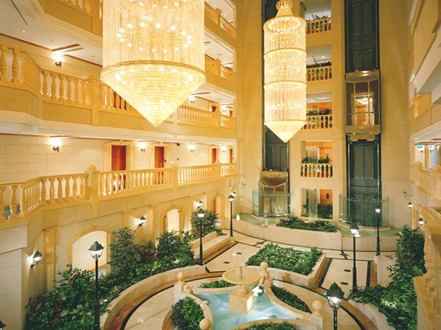 Knight Castle Hotel Dubai Exterior foto The lobby of the Grand Hyatt Hotel